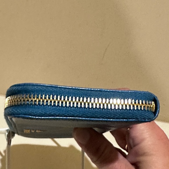 Prada Saffiano Aqua Continental Zip Wallet - Picture 3 of 7